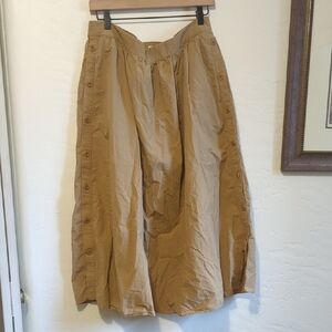 Madewell Tan Elastic Waist Skirt